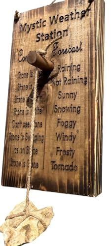 Stone & Wood Weather Station, Mystic 1 3/4 Thick Soild Wood 'Made In England'