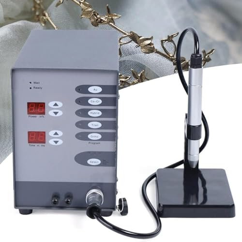 Saldatrice a Punti per Gioielli, Saldatrice Automatica a Punti CNC/Laser Saldatore Automatico 5 in 1 per Gioielli Saldatrice a Impulsi Regolabile Portatile Multifunzionale 220V per Saldatura a Punti