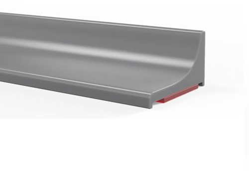 Mxziogr Strisce Impermeabili in Silicone per cucine e bagni, Fermi d'Acqua autoadesivi in Silicone, Fermi Doccia per cabine Doccia, lavandini, Bordi di vasche da Bagno (Grigio, 105CM)