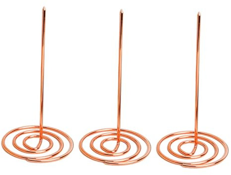 CLISPEED 3pièces Support De Menu Métal Pour Restaurant Organisateur De Notes Et Factures Rose Accessoire Pratique Pour Bureau Et Restauration