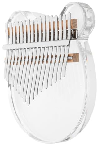 Yardwe 1 Satz Kristall-Daumen Fingerklavier Mini-Kalimba Kalimba für Anfänger finger kalimba Acryl Transparent
