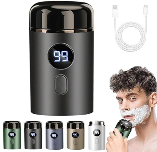 Easy Trim, Mini Rasoio Elettrico Per Intimo Uomo, Easytrim Rasoio Wet & Dry Usb Ricaricabile, IPX7 Impermeabile, Basso Rumore Potente Motore Ad Alta Velocità (Grigio)