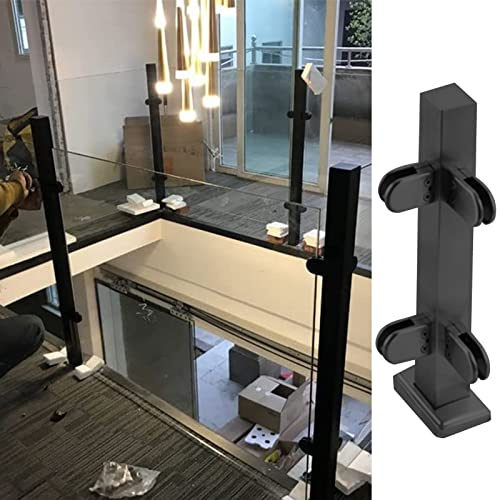 Poteaux de balustrade avec caoutchouc de verre pour sécuriser le verre, le plastique, les panneaux de bois – Idéal pour l'installation d'escaliers, de balcons, de rampes de terrasse