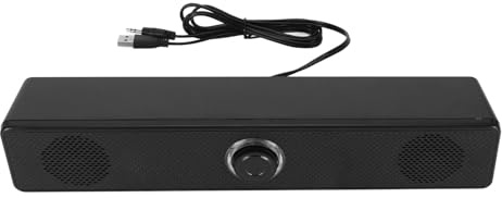 Yosoo Health Gear Datorhögtalare för Skrivbord, USB -driven Stereo Soundbar Wired Hifi Clear Sound Volume Knob Mini -högtalare för PC Laptop -surfplatta