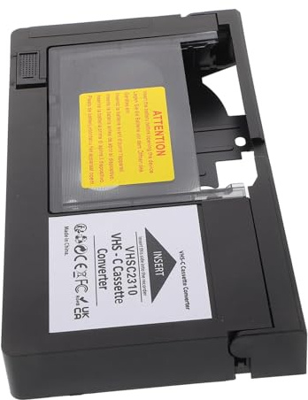 LRXIYODE VHS-c Adapterbox für Camcorder und Videoplayer Kompakter Halbzoll Videobandadapter aus Robustem Kunststoff zur Digitalen Umwandlung und Signalstabilen Nutzung