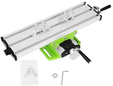 Toddmomy Mesa de Trabajo Mini Multifunción para Taladro y Fresadora Banco Compuesto Deslizante con Base Resistente y Escala Grabada Soporte Práctico para Máquinas de Taladrar y Fresado