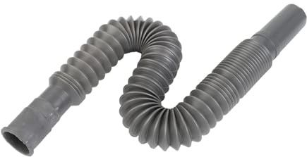 Homeponnew Tubo di scarico flessibile in plastica per lavello da cucina e lavabo, ricambio prolunga, lunghezza allungata 80 cm, diametro 3,2 cm/2,7 cm