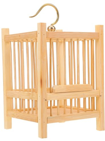 YARNOW Gabbia per Cavallette in Rame e bambù Quadrata, Design Riutilizzabile Compatto e Portatile, per Ragazzo Ragazza e Piccoli Insetti