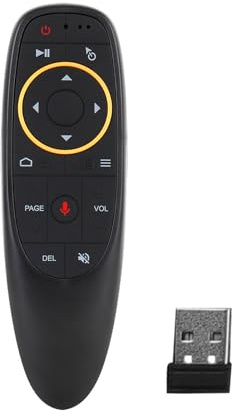 Jectse Wireless Air Mouse Remote 2.4GHz RF Presenter Clicker with 6-Axis Gyroscope Voice Input IR Learning for PC Laptop TV Game Office Presentation