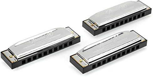 Hohner 3p560pbx Marine Band Special 20 pro Mundharmonika, 3er Pack, Schlüssel C, G und ein