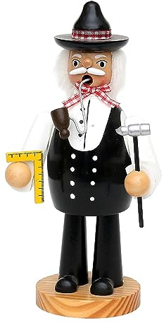 Dekohelden24 Räuchermann als Zimmermann, ca. 20 cm