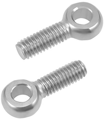 sourcing map M6 x 20mm Machinery Shoulder Swing Lifting Eye Bolt 304 Stainless Steel Metric Thread 5pcs