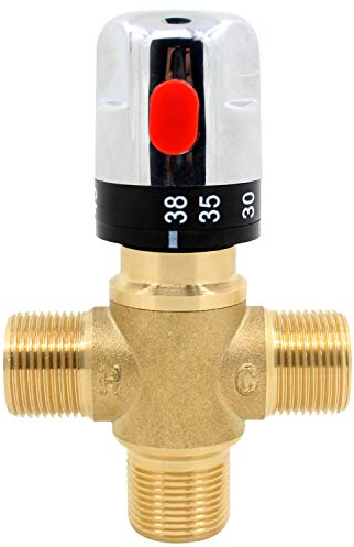 Valvola miscelatrice termostatica 3/4 miscelatore termostatico 3 vie per doccia rubinetto lavabo bagno vasca