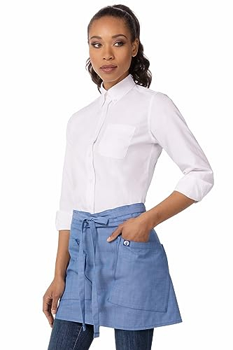 Chef Works Herren Medford Bistro Schürzen, blau (French Blue), 38W x 16L