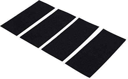 Aktivkohlefilter Matte, 4 Stück Aktivkohlefilter Katzenklo, Kohleschwammfilter, Kohlefilterblatt, Aktiv Kohlenstoff Matte Passgenau Kohlepad Vorfilter Passgenau für Luftreiniger 243x105mm