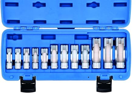 Laser 8384 Difficult Access Master Socket Set 3/8 D 12pc | 3/8 D sockets, Sizes | Manufactured from Chrome Vanadium and Supplied in a Blow Mould case