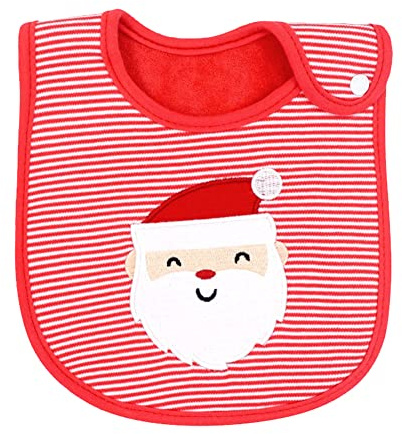 Weihnachten Baby Lätzchen,Weihnachten Wasserdichte Lätzchen,Lätzchen Weihnachten,Erste Weihnachten Lätzchen,Baby Lätzchen,Weihnachten Baby Geschenke Christmas,für Babys Neugeborene,(Weihnachtsmann)