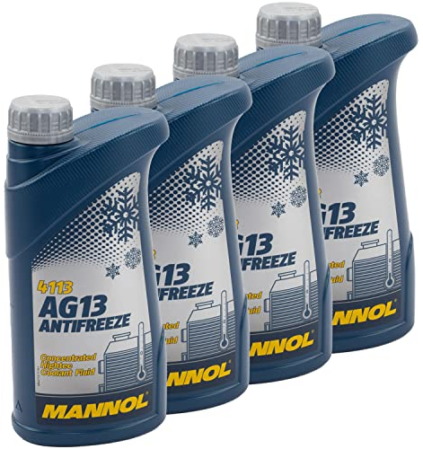 Kühlerfrostschutz Konzentrat MANNOL AG13-40°C 4 X 1 Liter grün