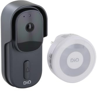 DiO Connected Home Sonnette connectée Photo et Audio sans Fil