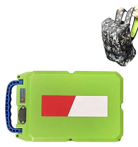 CSTAL Batería De Litio Compacta Dedicada para Herramientas De Jardín De 24 V Y 25 Ah, para Cortadora De Setos, Cortadora De Césped Eléctrica, Cortadora De Té, con Cargador + Mochila