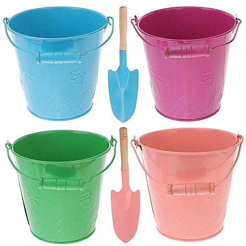 Vaguelly 6 Stück Gartenarbeit Blecheimer Kinderspielzeug Eimer Spielzeug Für Kinder Sandeimer Kind Sandeimer Sandspieleimer Eimer Für Sandeimer