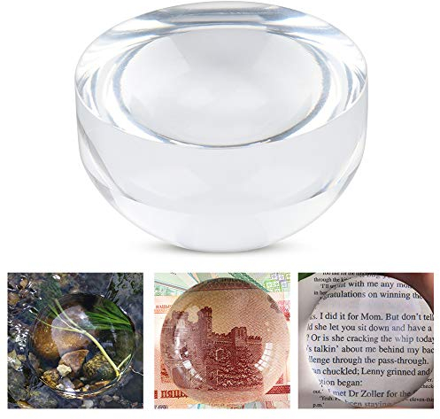 6X Optical Magnifier Dome Portable Paper Reading Acrylic Magnifier Dome Portable Magnifying Glass