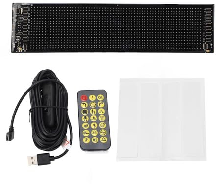 Programmierbares LED-Schild, 16 X 64 Pixel, Scrollend, Riesige, Helle LED-Werbeschilder, IP65, Wasserfestes LEDDisplay, Dünn und Flexibel