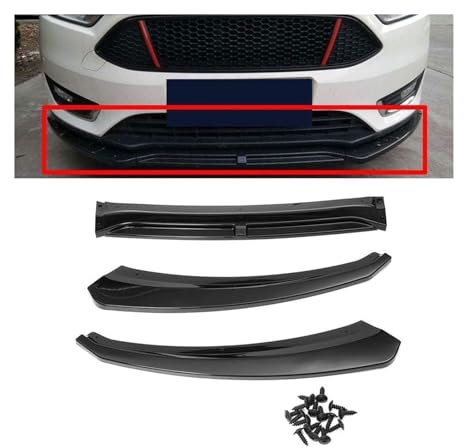 Frontspoiler Für Ford Für Focus 2016-2018 Frontschürze Lippe Kinn Spoiler Carbon Look Front Diffusor Diffusor Brightblack Auto Front Spoiler