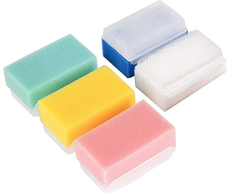 DECORNIJIA 5pièces Brosse Tactile Pour Garçon Fille Et Éponge De Massage Set De Éponges De Bain Colorées Entraîneur Tactile Pour Garçon Fille