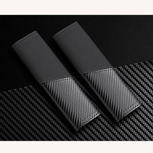 LGBWF Auto Gurtpolster, für SEAT Cupra Terramar 2025 Schutz Schulterpolster Komfort Langlebig Seat Belt Padding, Car Zubehör,A-Black