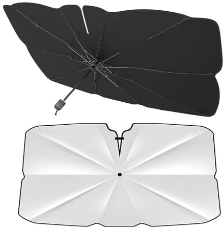 Parapluie Pare-Soleil Pliable pour Hummer Hummer H3 SUV(2006-),Écran Thermique pour Pare-Brise – Effet Rafraîchissant, Filtre UV, Pliable, Protège Les Sièges & Tableau de Bord