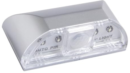 Hemobllo 2 piezas LED Inteligente Puerta Sensor Luz Unidades Pequeña Lámpara de Pared Infrarrojo Detección Movimiento para Armario Pasillo Dormitorio
