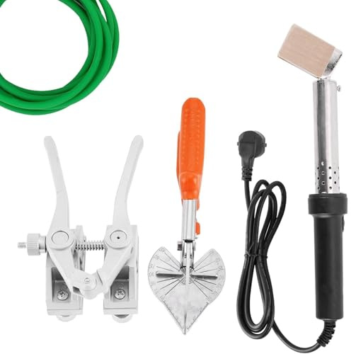 Hot Melt PU saldatrice, cinghia di poliuretano Hot Melt macchina con saldatore, forbici, saldatore, durevole per saldatura strisce PU e tubi di plastica