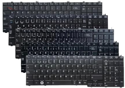 X psblty Clavier for Ordinateur Portable (US/UK/RU/SP/FR/BE/AR/JP/BR), Compatible avec Les modèles Toshiba, C650D, L650, L650/D, L655, L670, L660, L675, L750/D, L755/D, L760 et L770D.(JP Black)