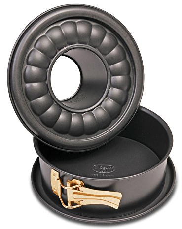 Dr. Oetker -Tortiera apribile a 2 fondi Ø18 cm, CLASSIC BACK-FREUDE, rivestimento antiaderente (colore: nero), quantità: 1 pezzo, acciaio, 18 Cm