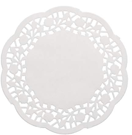 BESTOMZ 100 Stücke Tortenspitze Papier Weiß 4,5 zoll