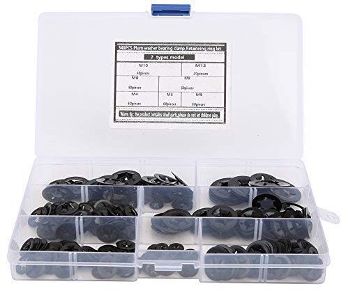 Rondelle Starlock à dent interne, attaches à dent Starlock, 340 pièces en acier au manganèse dent interne Starlock rondelle attache en acier au manganèse M3-M12