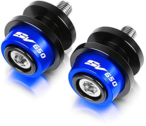Moto Protezioni Anticaduta Per Suzuki SV650/S SV650S 1999-2003 2004 2005 2006 2007 2008 2009 SV 650 2011-2020 Supporti Slider A Vite Forcellone Bobine Slider (Colore : Blu)