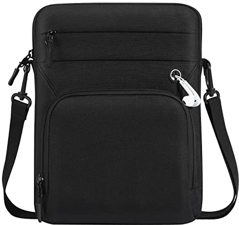 Dadanism 9-11 Custodia Borsa per Tablet con Tracolla per iPad (A16) 11, iPad Air M4 M3/Pro M5 M4 11, iPad 10a Gen/Air 5 10,9, iPad 9/8/7a Gen 10,2, Galaxy Tab A11+ 11, Tab M11 11, Nero
