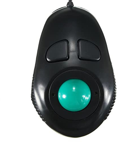 LiLiTok Souris à Doigts, Souris à Main, 4DB Mini Trackball Mous, Wired Mouse Portable Thumb Control pour PC Computer Laptop