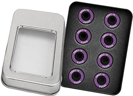 Harilla Skateboard Kugellager, Doppelt Abgeschirmt, 608 ABEC 11, Pack für Skateboard, Roller, Rollschuhe, Violett