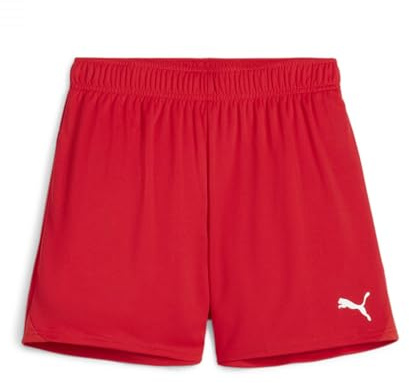 Puma - teamGOAL Shorts Wmns, Pantalones Cortos de Punto Adultos Unisex, Puma Red-Puma White, 705754
