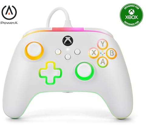 PowerA Advantage Wired Controller for Xbox Series X|S with Lumectra - White