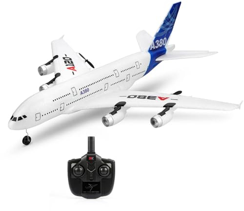 efaso RC Flugzeug A-120 ferngesteuertes Flugzeug aus robustem EPO-Material mit Stabilisierungssystem 3-Kanal Flugzeug ferngesteuert mit 2,4GHz Rc Passagierflugzeug