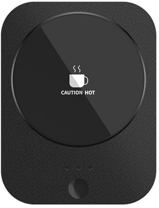 Kaffemuggsvärmare, USB-kaffemuggsvärmare med automatisk avstängning och 3-temperaturinställningar, muggvärmare för skrivbord, kaffekoppsvärmare för kaffe, dryck, ljus, mjölk, te (svart)