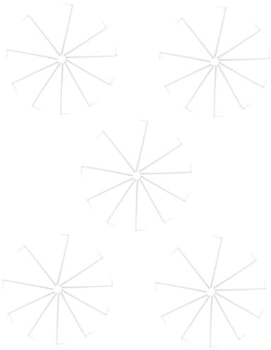 BESPORTBLE 100 STK DIY Windmühlenstäbe Windmühlenstange DIY-Windmühle, die Stäbe herstellt Windmühlenbaustab Windmühlen Zubehör Pinwheel Zubehör stabile Windradstangen Windradzubehör PVC Weiß
