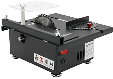 Mini sega circolare da tavolo da 200 W, 10000 giri/min, alimentatore a 7 velocità, regolabile, lavorazione del legno, portatile, precisione fai da te, seghe circolari da tavolo in miniatura