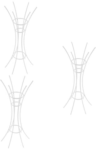 Yardwe 3stücke Luftpflanzenhalter Eleganter Air Plant Rack Für Tillandsien Deko Für Schlafzimmer Und Präsentation Für Luftige Pflanzen Erde Weiß