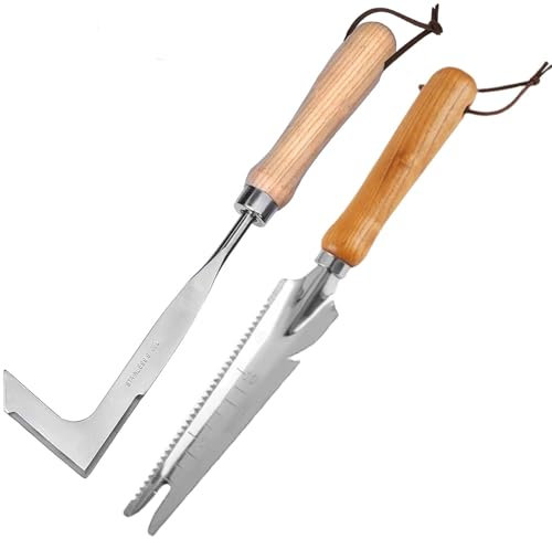 GROVBLE Fugenkratzer Unkraut,Unkrautkratzer,Fugenkratzer mit Kunststoffgriff,Unkrautjäter zum Entfernen von Moos & Unkraut, Unkraut Entferner Gerät für Gartenarbeit