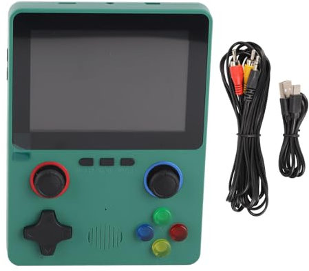 QANYEGN Console de Jeu Portable, Console de Jeu Portable rétro, Console de Jeu rétro à écran OCA IPS, Double Joystick 3D, écran IPS 3,5 Pouces, simulateur 11 avec Carte mémoire Go